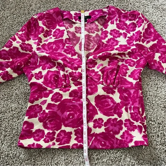 {J.Crew} Floral Satin Blouse - Picture 10 of 10